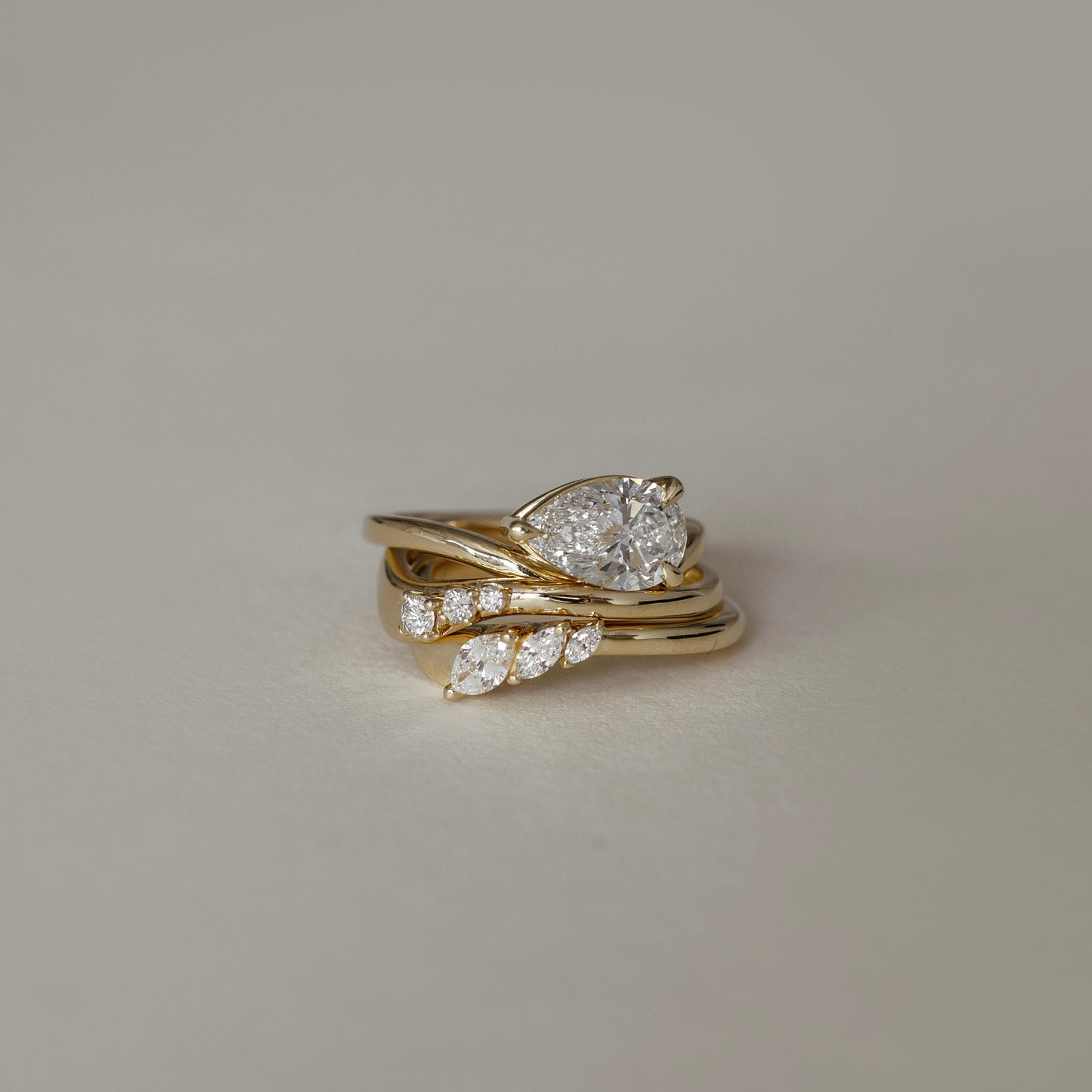 0.25 TCW Round Shaped Half Eternity Lab Grown Diamond Wedding Band