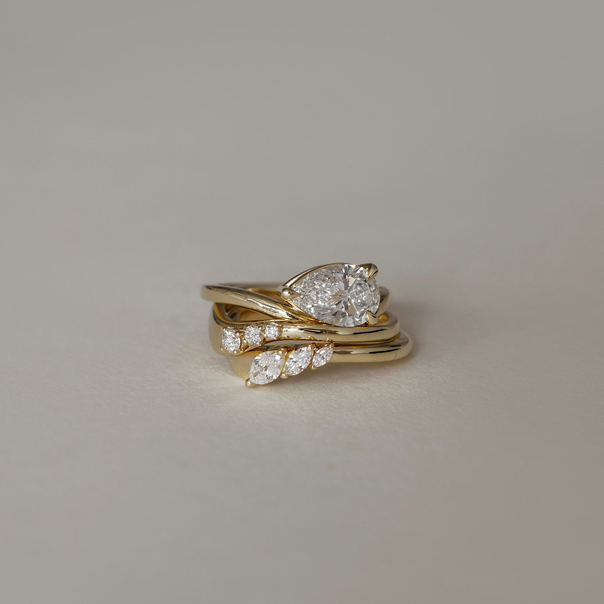 0.25 TCW Round Shaped Half Eternity Lab Grown Diamond Wedding Band