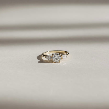 Marquise Cut Cluster Styled Lab Grown Diamond Engagement Ring