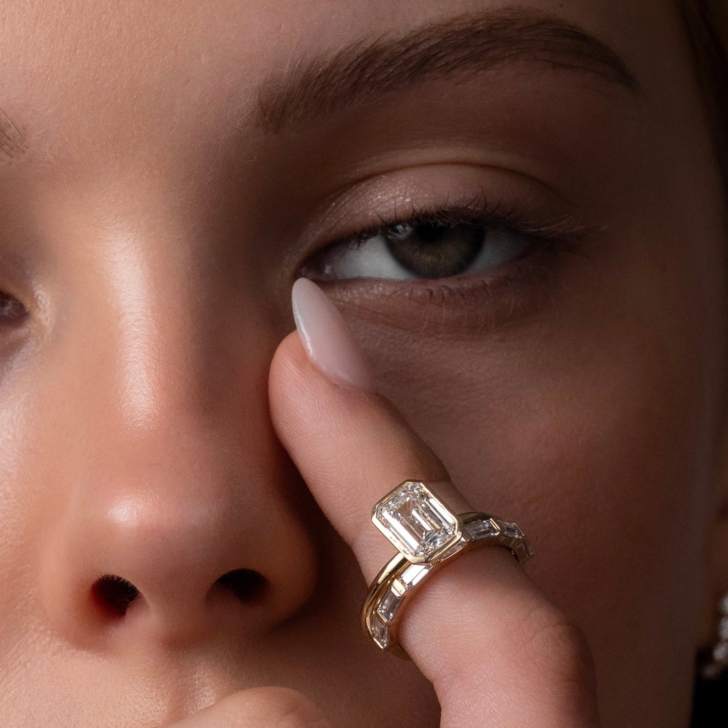 0.25 TCW Round Shaped Half Eternity Lab Grown Diamond Wedding Band