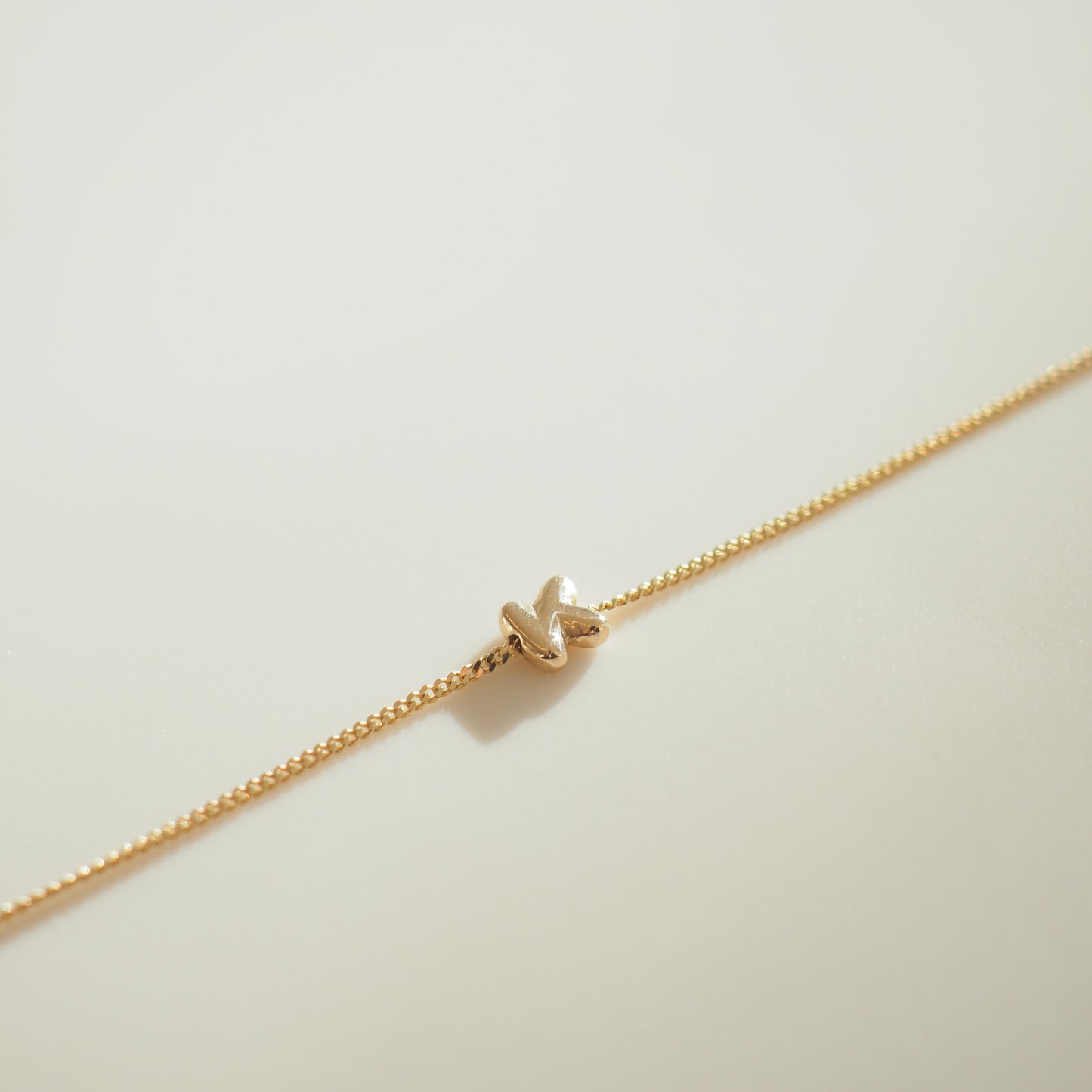 Lara Chain Puffed Letter Chain Bracelet – Klara Allen