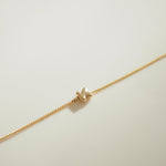 Puffed Letter Chain Bracelet