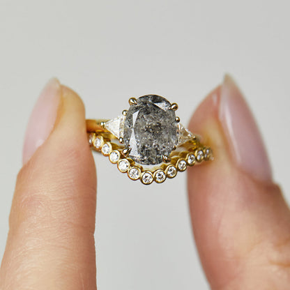 0.25 TCW Round Shaped Half Eternity Lab Grown Diamond Wedding Band