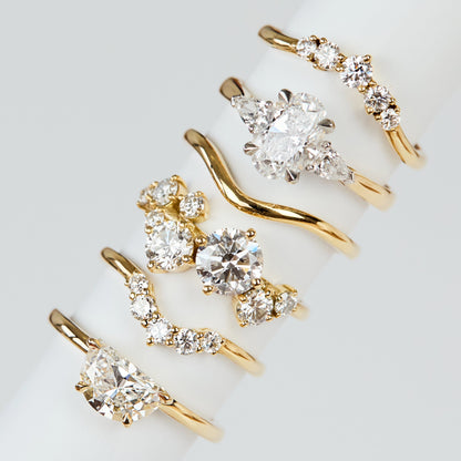 0.25 TCW Round Shaped Half Eternity Lab Grown Diamond Wedding Band