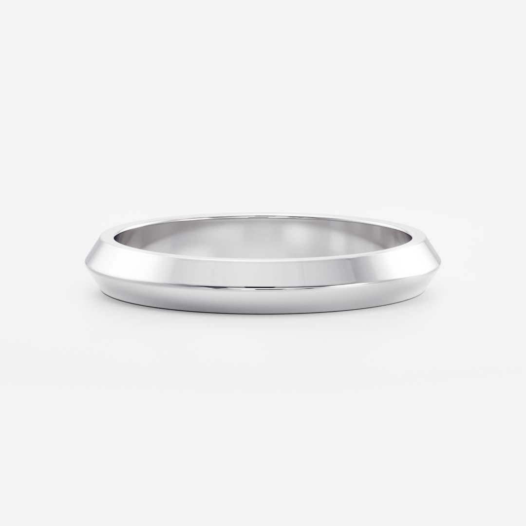 Classic Knife Edge Men's Gold Wedding Band