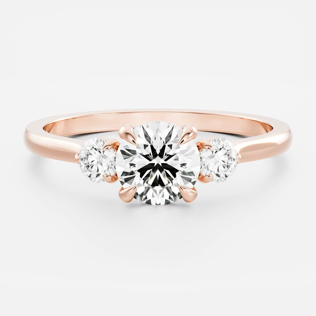 Marquise Cut Cluster Styled Lab Grown Diamond Engagement Ring