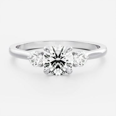 Marquise Cut Cluster Styled Lab Grown Diamond Engagement Ring