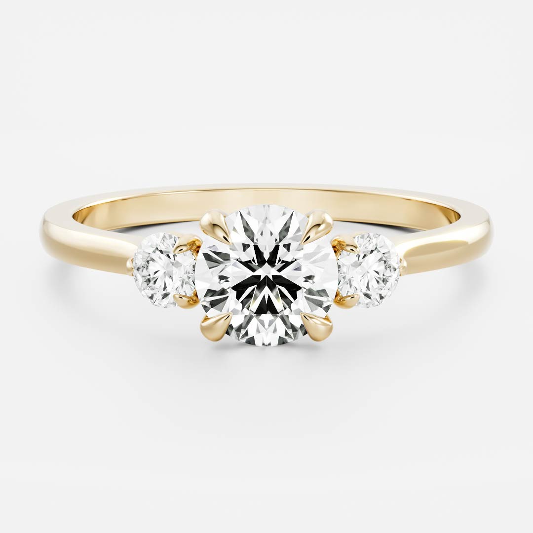 Marquise Cut Cluster Styled Lab Grown Diamond Engagement Ring