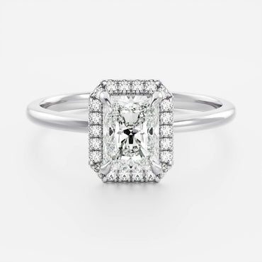Marquise Cut Cluster Styled Lab Grown Diamond Engagement Ring