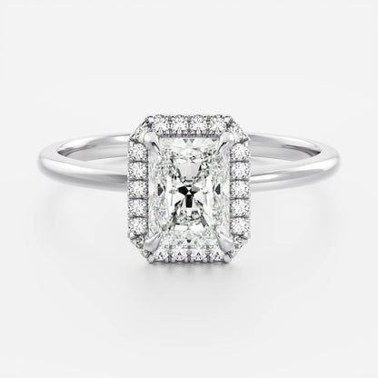 Marquise Cut Cluster Styled Lab Grown Diamond Engagement Ring