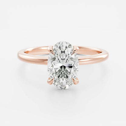 Marquise Cut Cluster Styled Lab Grown Diamond Engagement Ring