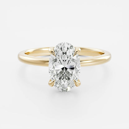 Marquise Cut Cluster Styled Lab Grown Diamond Engagement Ring