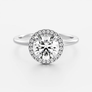 Marquise Cut Cluster Styled Lab Grown Diamond Engagement Ring