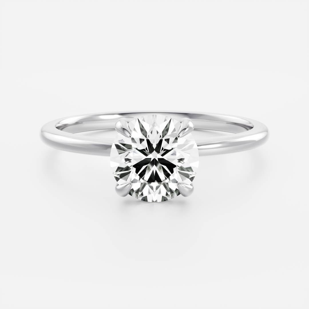 Marquise Cut Cluster Styled Lab Grown Diamond Engagement Ring