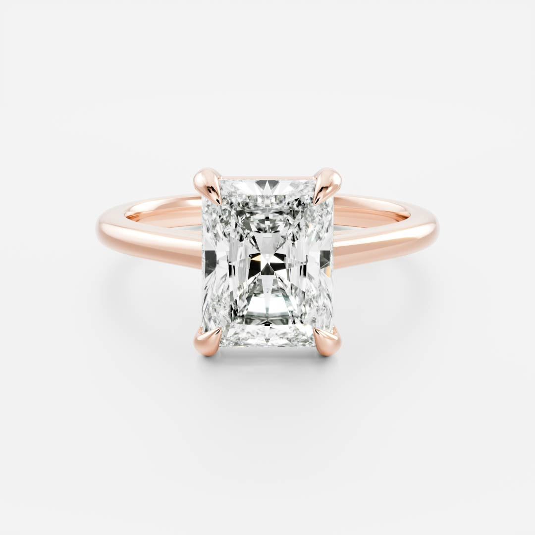 Marquise Cut Cluster Styled Lab Grown Diamond Engagement Ring