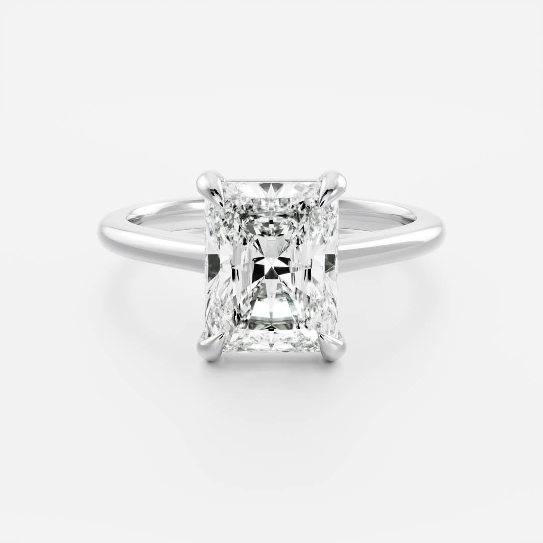 Marquise Cut Cluster Styled Lab Grown Diamond Engagement Ring