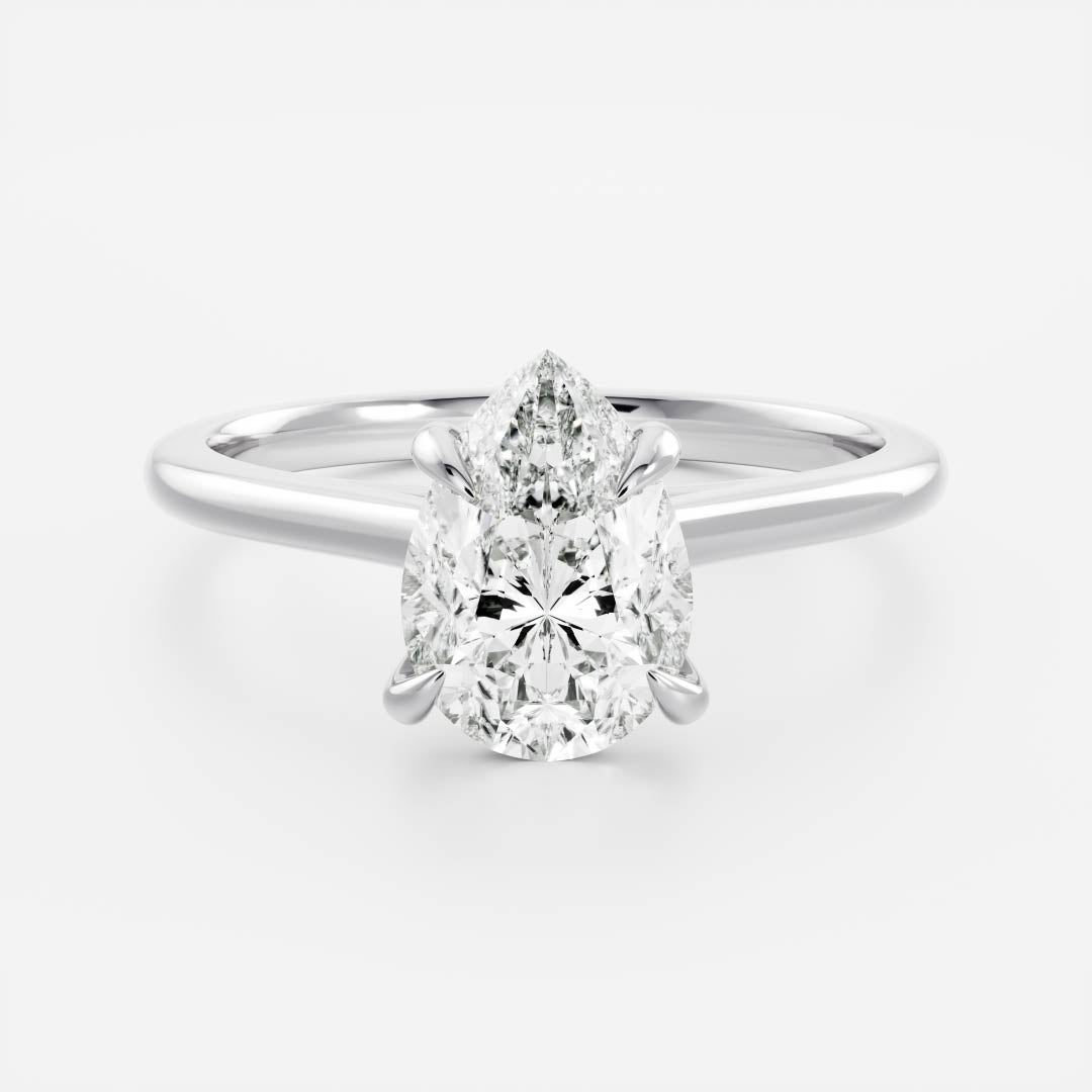 Marquise Cut Cluster Styled Lab Grown Diamond Engagement Ring