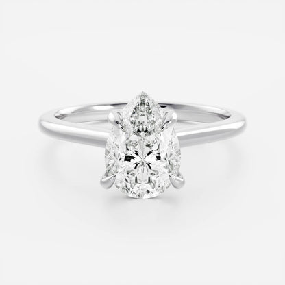Marquise Cut Cluster Styled Lab Grown Diamond Engagement Ring