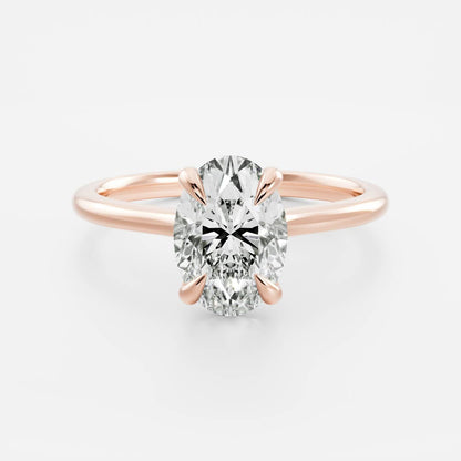 Marquise Cut Cluster Styled Lab Grown Diamond Engagement Ring