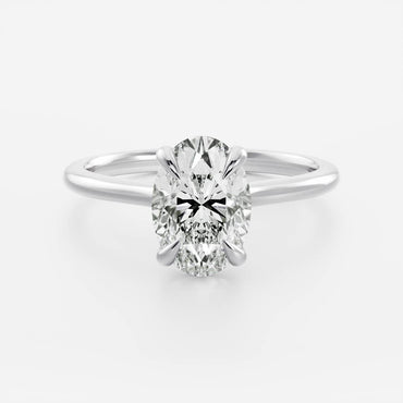 Marquise Cut Cluster Styled Lab Grown Diamond Engagement Ring