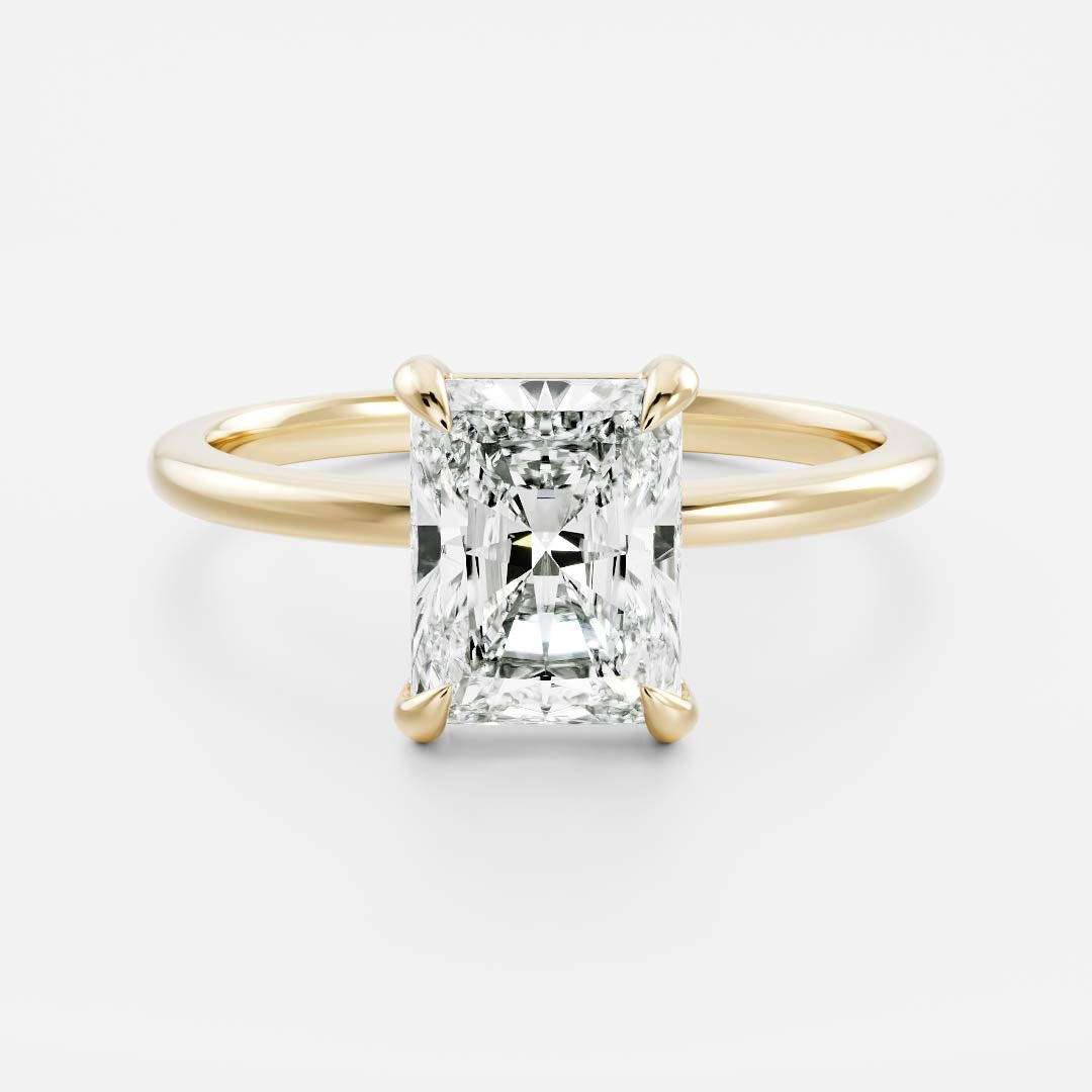 Marquise Cut Cluster Styled Lab Grown Diamond Engagement Ring