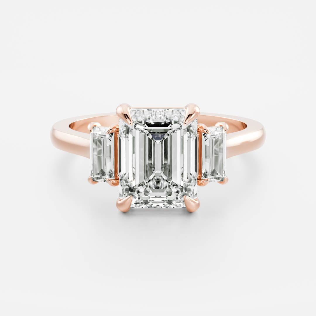 Marquise Cut Cluster Styled Lab Grown Diamond Engagement Ring