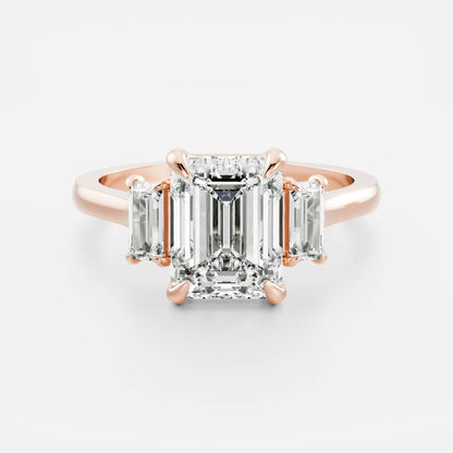 Marquise Cut Cluster Styled Lab Grown Diamond Engagement Ring