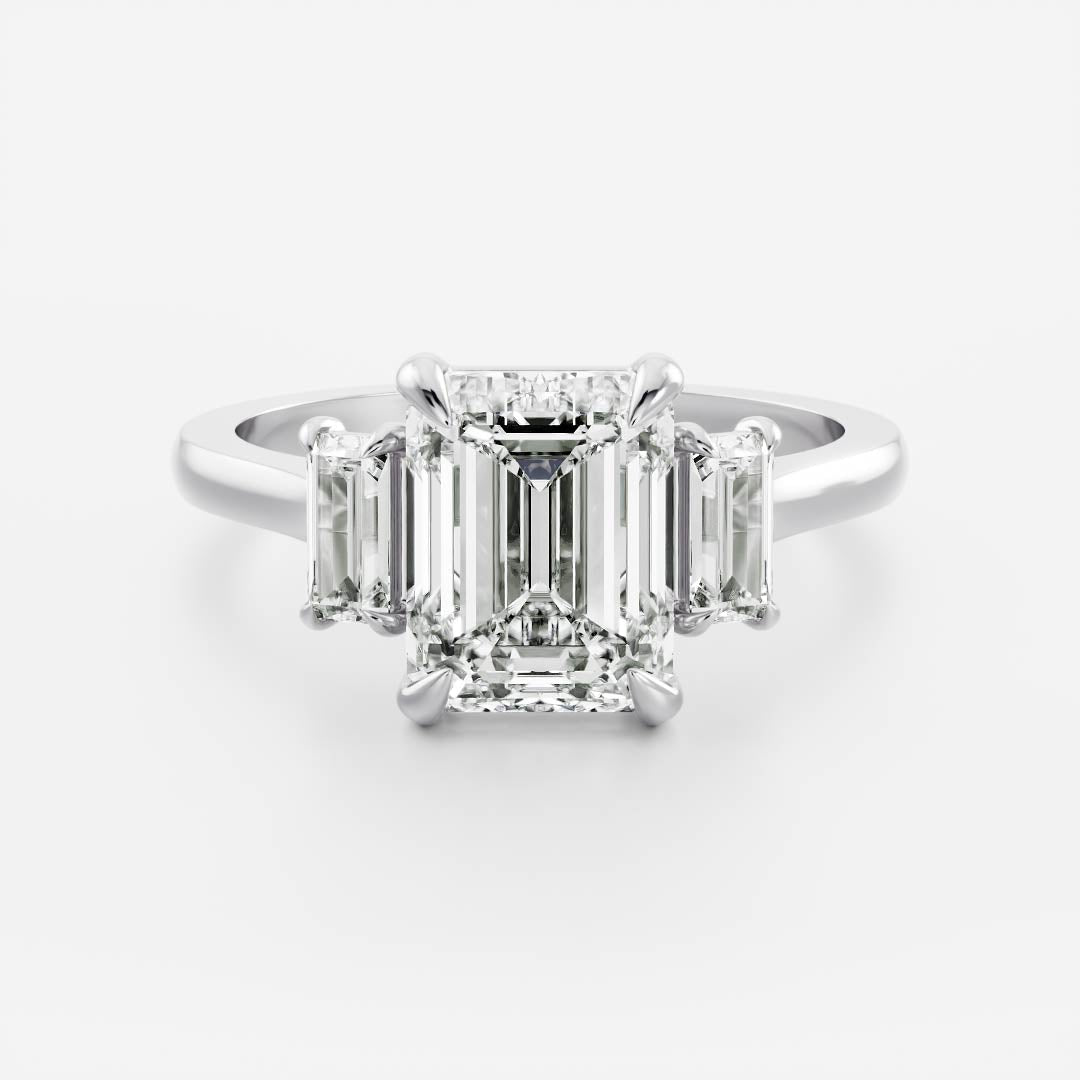 Marquise Cut Cluster Styled Lab Grown Diamond Engagement Ring
