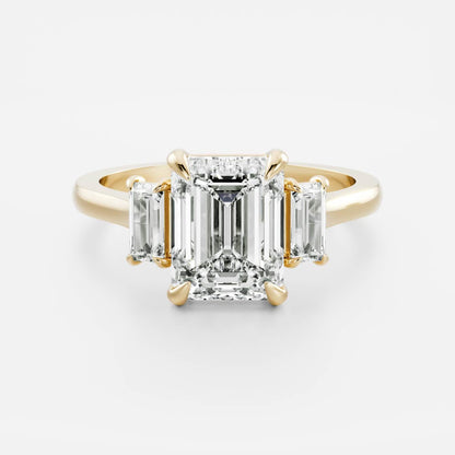 Marquise Cut Cluster Styled Lab Grown Diamond Engagement Ring