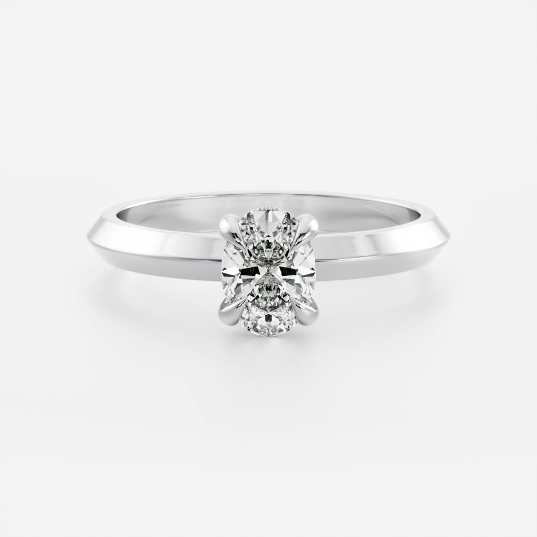 Marquise Cut Cluster Styled Lab Grown Diamond Engagement Ring