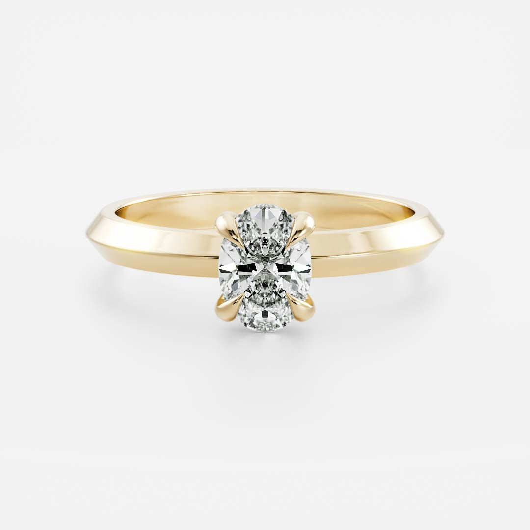 Marquise Cut Cluster Styled Lab Grown Diamond Engagement Ring