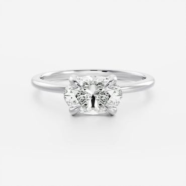 Marquise Cut Cluster Styled Lab Grown Diamond Engagement Ring