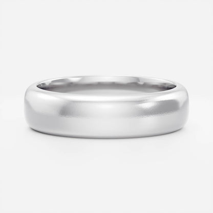 Brushed Classic Comfort Fit Men's Gold Wedding Band