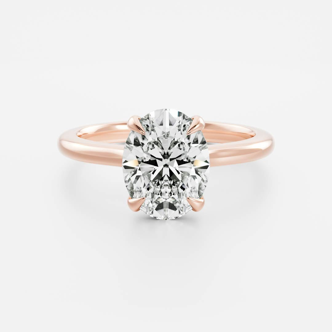 Marquise Cut Cluster Styled Lab Grown Diamond Engagement Ring