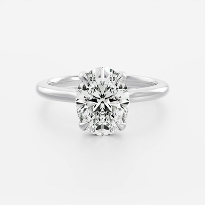 Marquise Cut Cluster Styled Lab Grown Diamond Engagement Ring