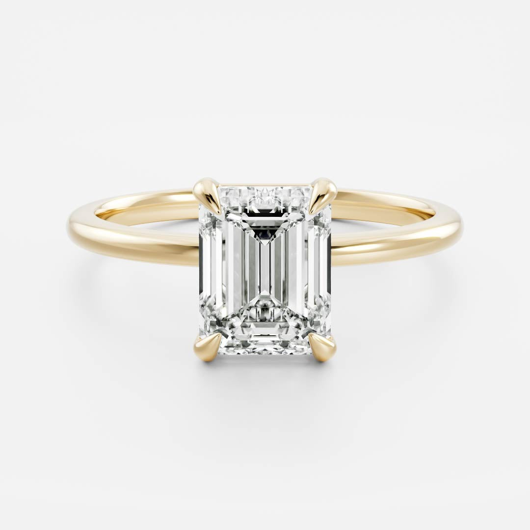 Marquise Cut Cluster Styled Lab Grown Diamond Engagement Ring