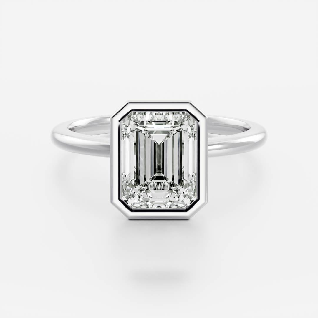 Marquise Cut Cluster Styled Lab Grown Diamond Engagement Ring
