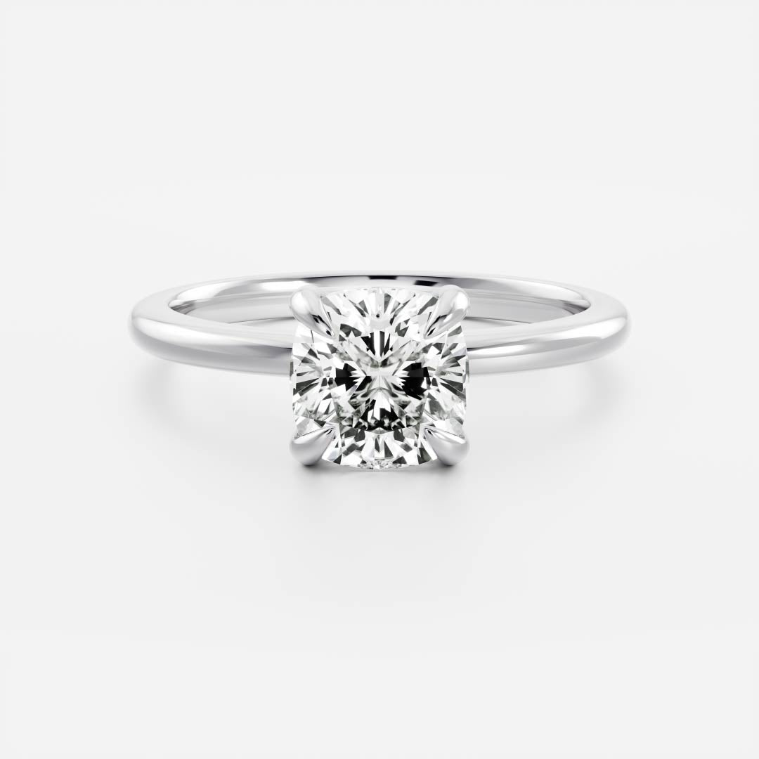 Marquise Cut Cluster Styled Lab Grown Diamond Engagement Ring