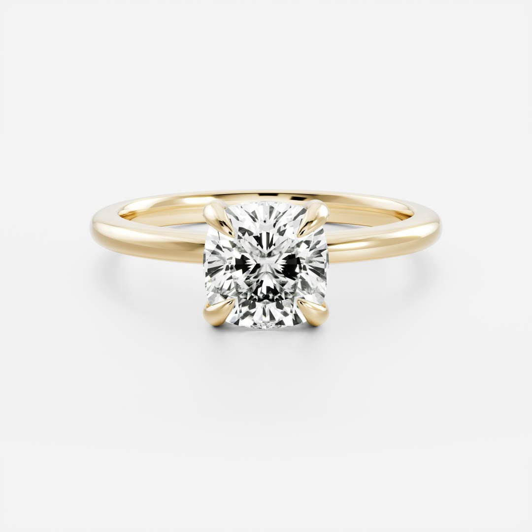 Marquise Cut Cluster Styled Lab Grown Diamond Engagement Ring