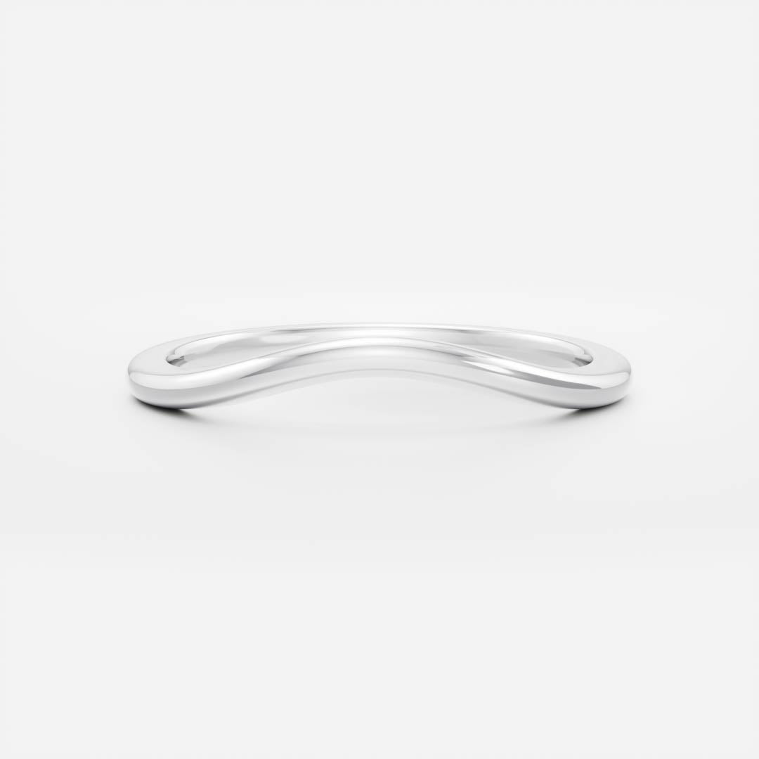 0.25 TCW Round Shaped Half Eternity Lab Grown Diamond Wedding Band