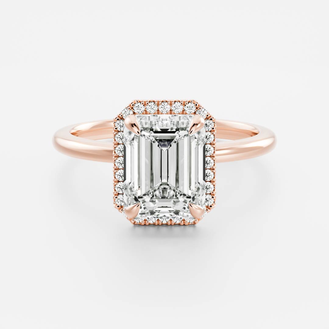 Marquise Cut Cluster Styled Lab Grown Diamond Engagement Ring