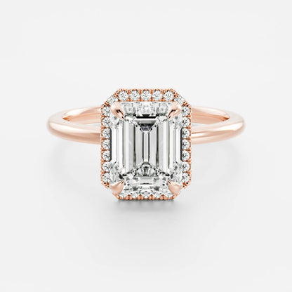 Marquise Cut Cluster Styled Lab Grown Diamond Engagement Ring