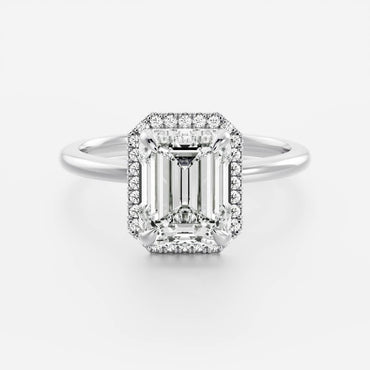 Marquise Cut Cluster Styled Lab Grown Diamond Engagement Ring