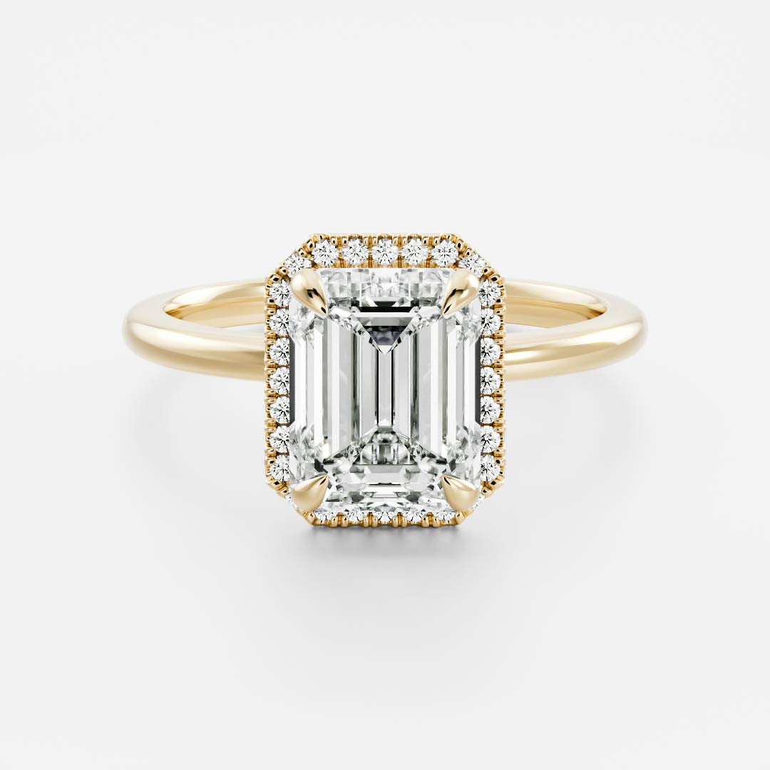 Marquise Cut Cluster Styled Lab Grown Diamond Engagement Ring