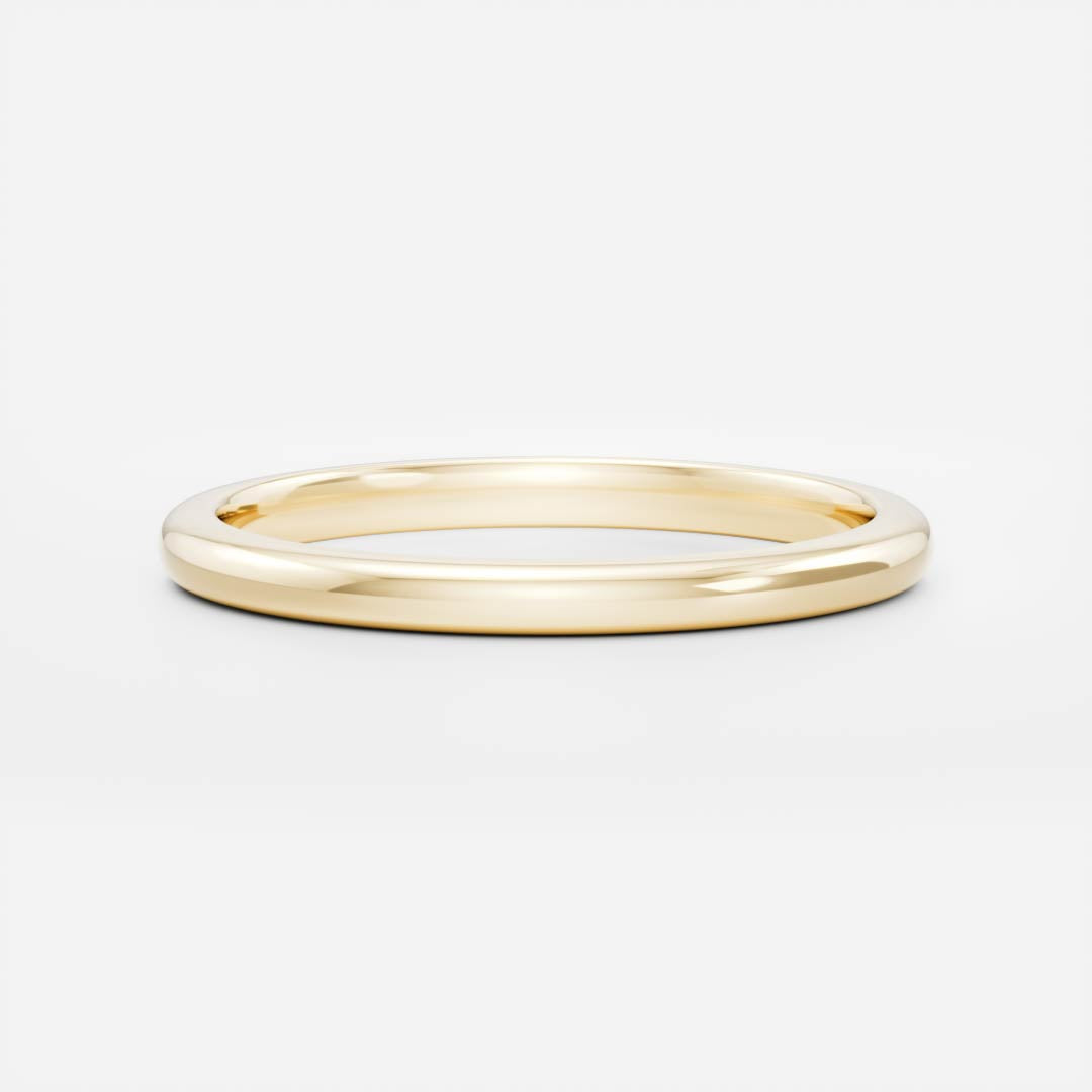 0.25 TCW Round Shaped Half Eternity Lab Grown Diamond Wedding Band