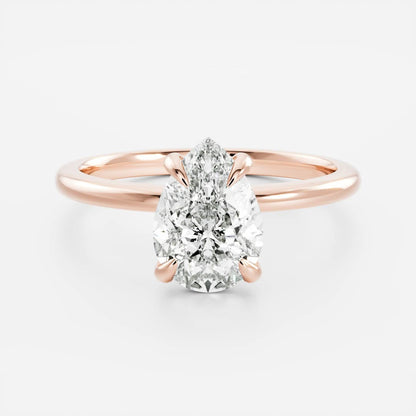 Marquise Cut Cluster Styled Lab Grown Diamond Engagement Ring
