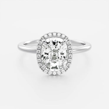 Marquise Cut Cluster Styled Lab Grown Diamond Engagement Ring