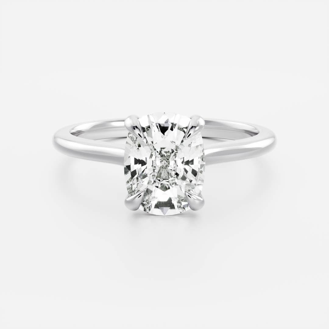 Marquise Cut Cluster Styled Lab Grown Diamond Engagement Ring