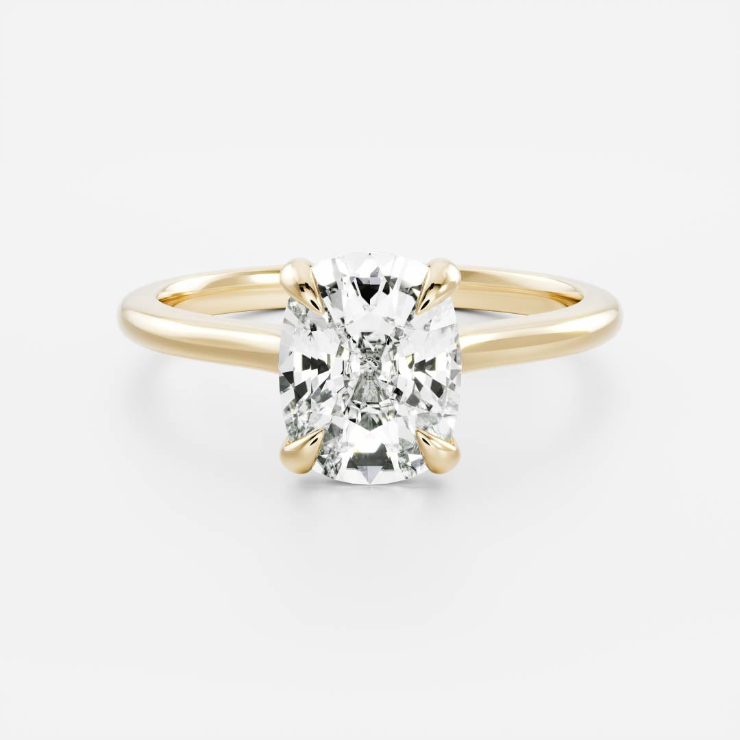 Marquise Cut Cluster Styled Lab Grown Diamond Engagement Ring