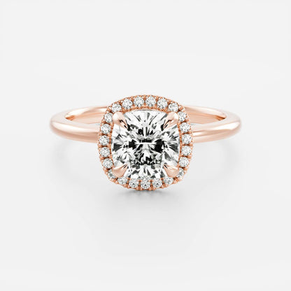 Marquise Cut Cluster Styled Lab Grown Diamond Engagement Ring
